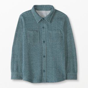 Hanna Andersson herring buttondown in French terry